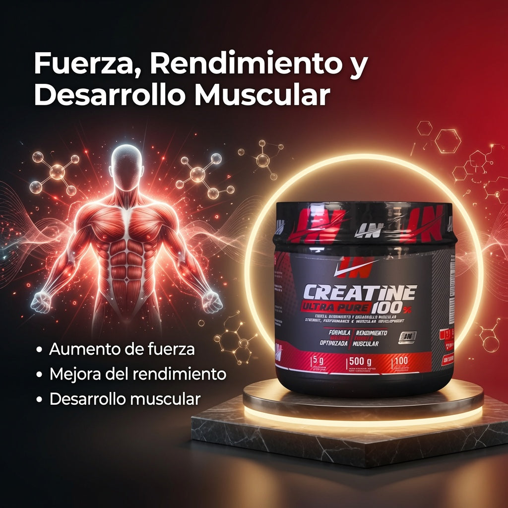 Creatina Ultra Pure 500 g IRON: LLEVA TU RENDIMIENTO AL SIGUIENTE NIVEL